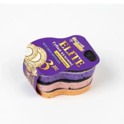 Губка для миття посуду ELITE (3шт)